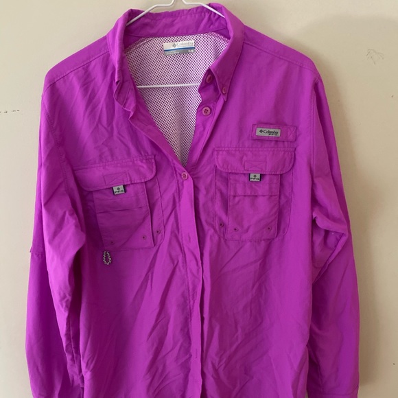 Columbia Men’s PFG purple shirt long sleeve - Picture 1 of 5